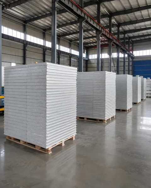 Metal Sandwich Panels for Factory and Warehouse Projects